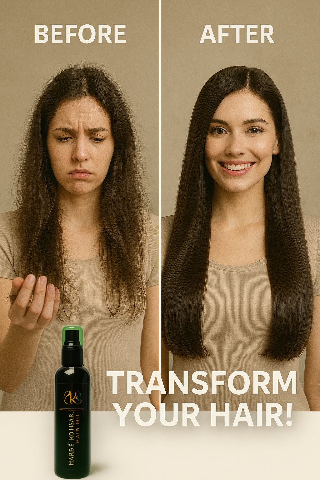 Pakistan #1 Harb E Kohsar hair Oil - comical free 100% Natural ingredients